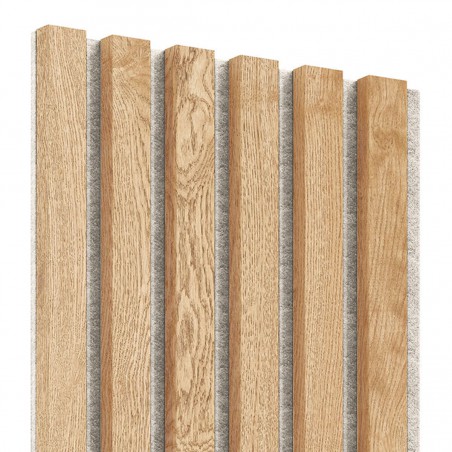 Lamele dekoracyjne drewniane na filcu