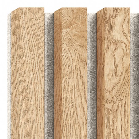 Lamele drewniane akustyczne fornir dębowy