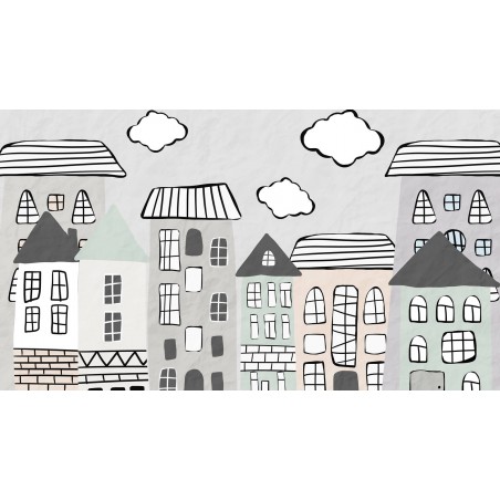 fototapeta do pokoju dziecka szara