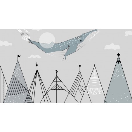 fototapeta z wielorybem