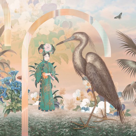 Tropikalna fototapeta na wymiar motyw orientalny MU14064