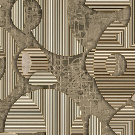 Beżowa fototapeta abstrakcja i linie MU14078