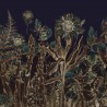 Ciemna fototapeta z motywem roślin MU14086