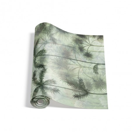 Zielona fototapeta w drzewa bananowca