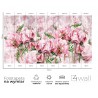 Fototapeta w malowane różowe kwiaty