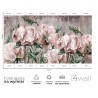 Fototapeta w duże malowane kwiaty pudrowy róż