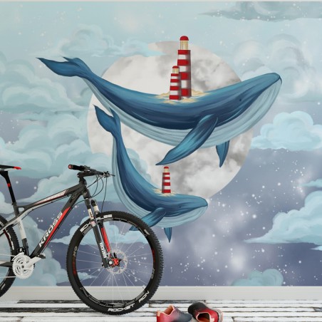 Marynistyczna fototapeta do pokoju chłopca