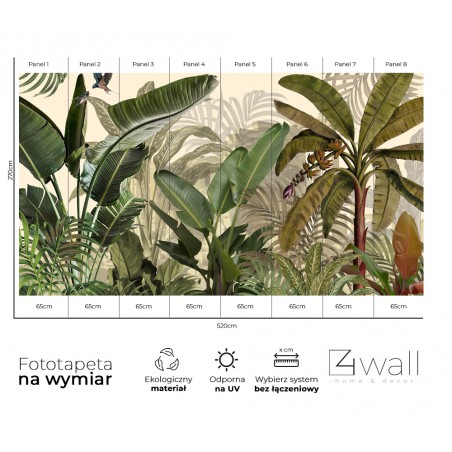 Fototapeta w tropikalne rośliny