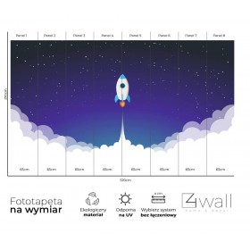 Fototapeta dziecięca startująca rakieta 2