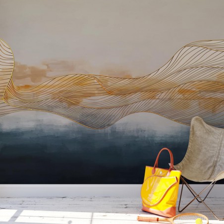 Fototapeta złote fale