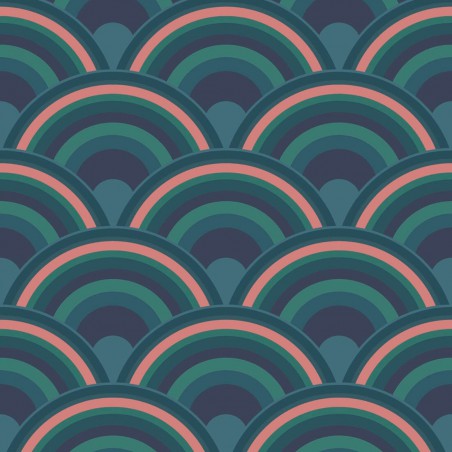 ładna tapeta w łuki do pokoju dziecka