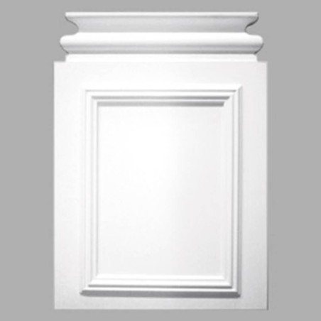 frezowana biała baza do pilastra KDS-17