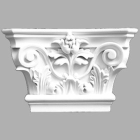 ornamentalna biała głowica do pilastra  KDS-23