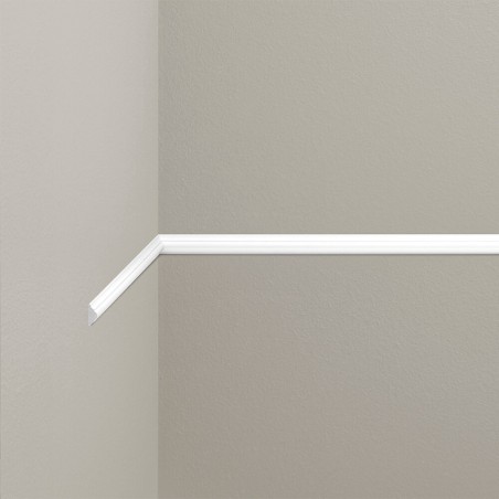 niska biała listwa frezowana LPC-03