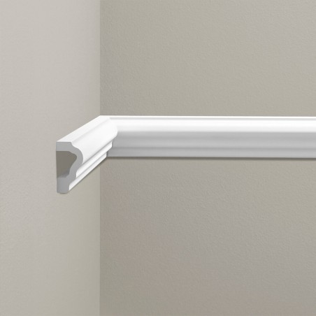 gładka biała listwa ścienna LPC-14