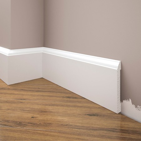 wykończeniowa biała listwa przypodłogowa LPC-15