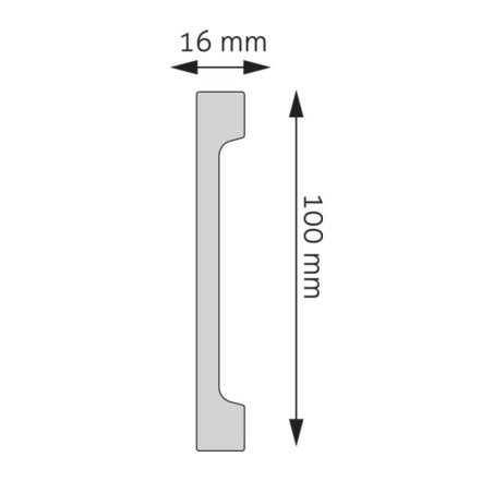 wymiary listwy przypodłogowej Creativa LPC-29L