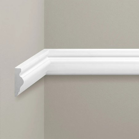 biała gładka listwa ścienna LNG-02F