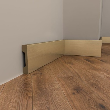 dekoracyjna listwa stalowa przypodłogowa