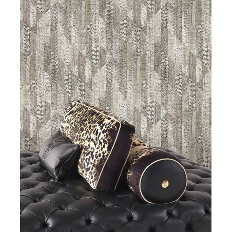 ekskluzywna beżowa tapeta RC19065