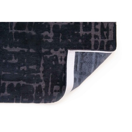 Czarny dywan do salonu 9200