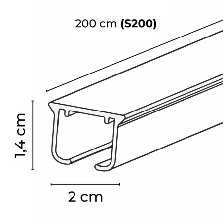 budowa szyny karniszowej s200