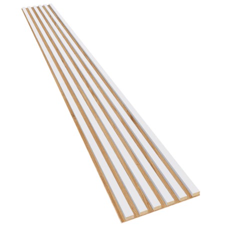 Lamele białe na płycie HDF dąb naturalny