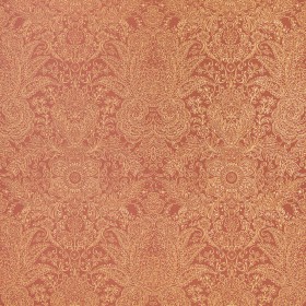 Czerwona tapeta ze złotem do salonu 2