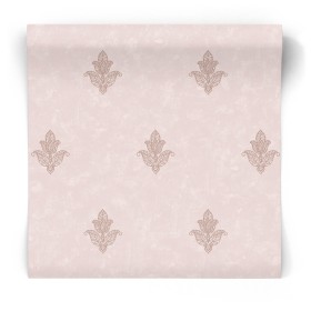 Różowa tapeta błyszcząca do sypialni