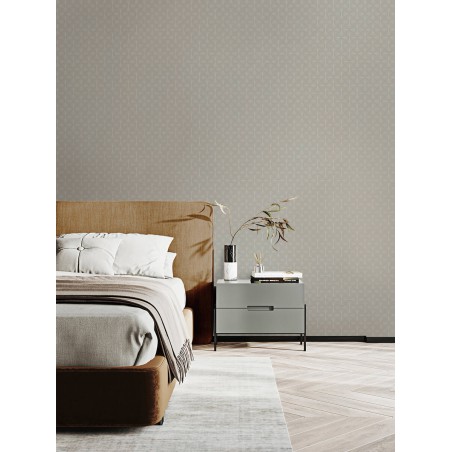 Kremowa nowoczesna tapeta w stylu skandynawskim