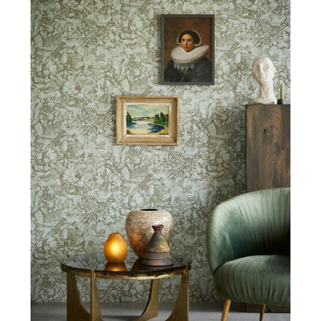 Elegancka tapeta retro rośliny