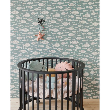 Skandynawska tapeta dziecięca