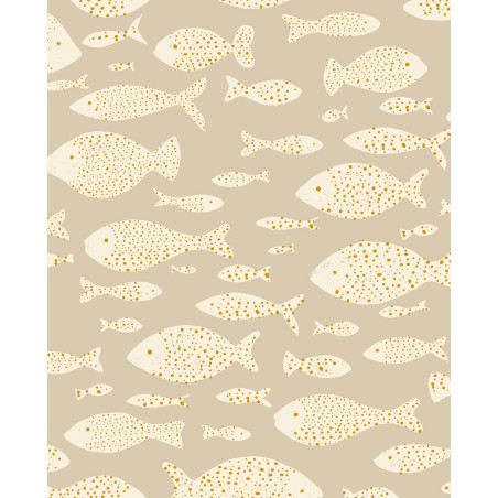 Beżowa tapeta w stylu skandynawskim