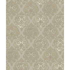 Brązowa tapeta ornamenty do salonu 2