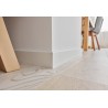 Przypodłogowa listwa wykończeniowa ESPUMO ESP203 beżowo-szara - 8 cm - VOX