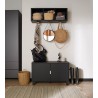 Czarna przypodłogowa listwa ESPUMO ESP206 - 8 cm - VOX