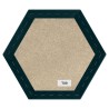 Panel Tapicerowany - Plaster Miodu / Heksagon - Welur Turkusowy T09