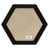 Panel Tapicerowany - Plaster Miodu / Heksagon - Welur Czarny T01