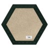 Panel Tapicerowany - Plaster Miodu / Heksagon - Welur Butelkowa Zieleń T28