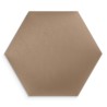 Panel Tapicerowany - Plaster Miodu / Heksagon - Welur Beżowy T04