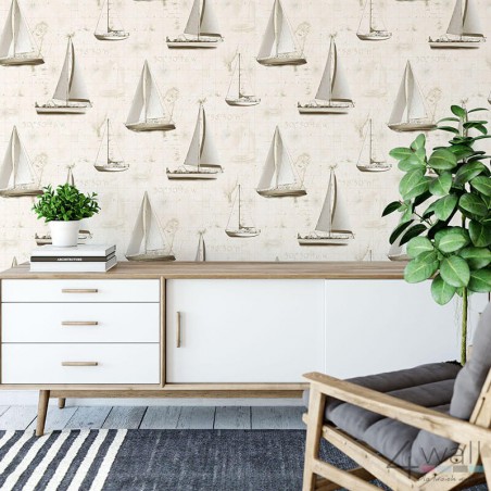 Morska tapeta marynistyczna