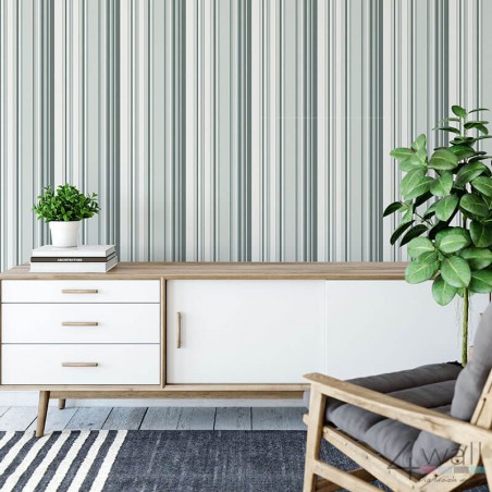 Tapeta w szare wąskie paski