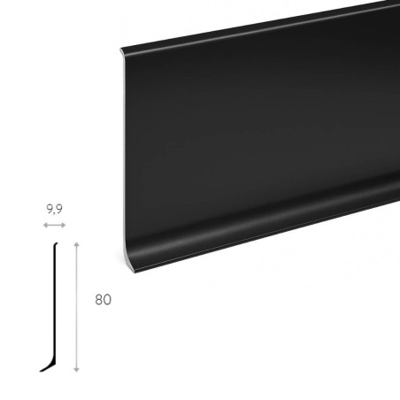 Aluminiowa listwa przypodłogowa wymiary