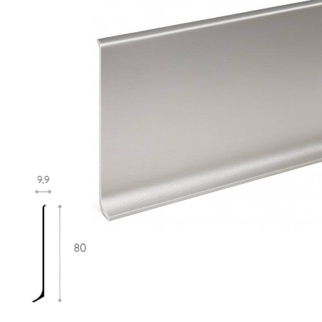 Aluminiowa listwa przypodłogowa AF080W wymiary