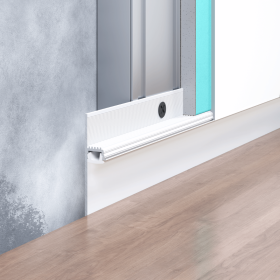 Szczelinowa listwa przypodłogowa z aluminium F1.50L10W