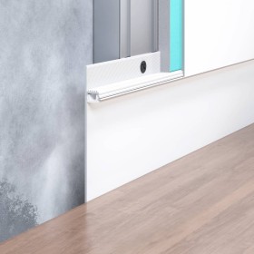 Biała listwa przypodłogowa LED z aluminium F1.100L8W