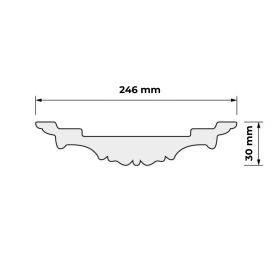 Klasyczna rozeta sufitowa R-25 2