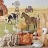 Fototapeta do pokoju dziecięcego - farma ze zwierzętami