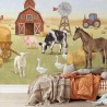 Fototapeta do pokoju dziecięcego - farma ze zwierzętami