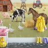 Fototapeta do pokoju dziecięcego - farma ze zwierzętami